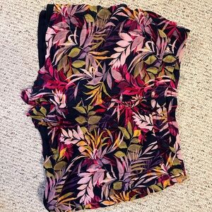 Torrid Multicolor Leaf Print Skirt